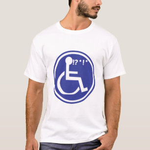 UITGESCHAKELDE WEELCHAIR BAD LUCK T-SHIRT