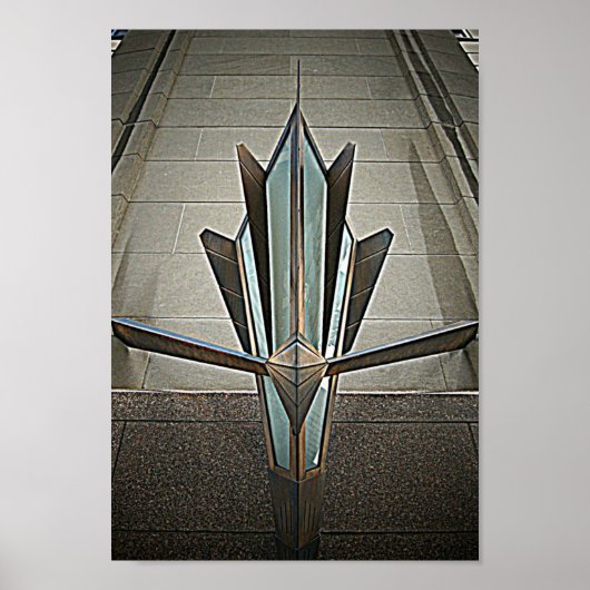 Uitgesloten in deco (reliëf) poster (Voorkant)