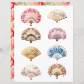 Uitgesneden Rococo Hand Fan (Voorkant / Achterkant)