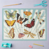 uitgesneden vlinder en gekleurd tissuepapier (Craft)