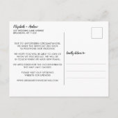 Uitgesteld Huwelijk Nieuwe Datum Wedding Aankondigingskaart (Achterkant)