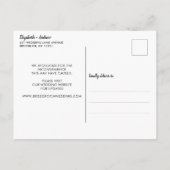 Uitgesteld Huwelijk Nieuwe Datum Zes Voet Apart Aankondigingskaart (Achterkant)