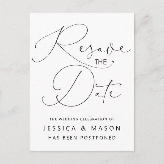 Uitgestelde aankondiging Briefkaart (Voorkant)