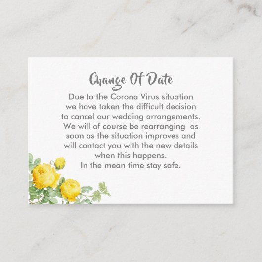 Uitgestelde aankondiging huwelijk (Voorkant)