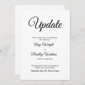 Uitgestelde aankondiging huwelijk legante update (Voorkant / Achterkant)