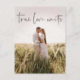 Uitgestelde aankondiging van huwelijk Briefkaart w