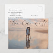 Uitgestelde aankondiging van huwelijk Briefkaart w (Voorkant / Achterkant)