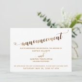 Uitgestelde aankondiging van huwelijk Gold Hearts- (Staand voorkant)