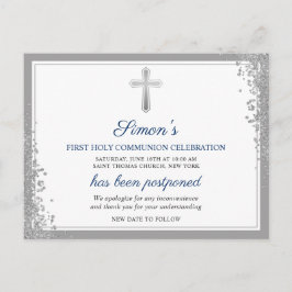 Uitgestelde aankondiging Zilverige Eerste Heilige Briefkaart