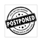Uitgestelde Afspraak met Uw Nieuwe Datumstempel Rubberstempel (Afrduk)