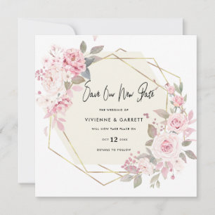 Uitgestelde bruiloft nieuwe datum huwelijk save the date