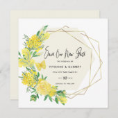 Uitgestelde bruiloft nieuwe datum huwelijk save the date (Voorkant / Achterkant)