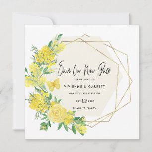 Uitgestelde bruiloft nieuwe datum huwelijk save the date