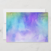 Uitgestelde bruiloft pastel Waterverf bekendmaking Kaart (Achterkant)