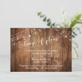 Uitgestelde bruiloft verandering van plannen hout kaart (Staand voorkant)
