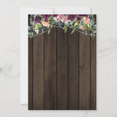 Uitgestelde bruiloft wijziging plannen Kaart hout (Achterkant)