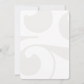 Uitgestelde Elegante Uitnodiging voor het Huwelijk (Achterkant)