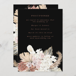 Uitgestelde Terracotta Coral Desert Bohemian Pampa Save The Date