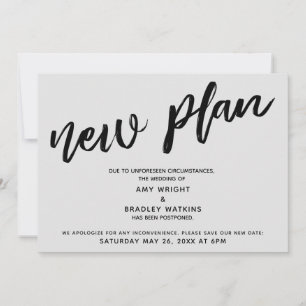 Uitgestelde Trouw Aankondiging "Nieuw Plan" Grijs