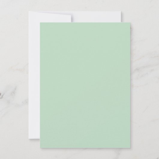 Uitgestelde trouwdatum bekendmaking door Greenery Kaart (Achterkant)