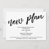 Uitgestelde trouwdatum "Nieuw plan" Kaart (Voorkant)