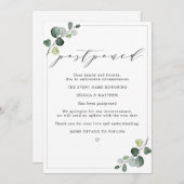 Uitgestelde wijziging van plannen Eucalyptus Weddi Aankondiging (Voorkant / Achterkant)