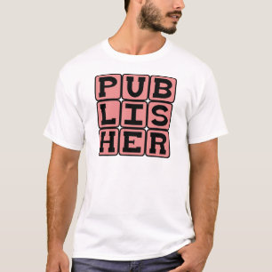 Uitgever, Boek Fabrikant T-shirt