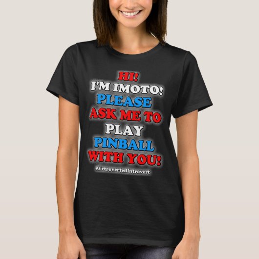 Uitgevoerd Introvert T-shirt (Voorkant)