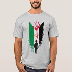 Uitgevoerde Kindertijd – Palestijnse Solidariteit T-shirt