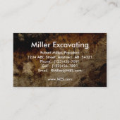 Uitgraven van scheidingsseptische systeemconstruct visitekaartje (Achterkant)