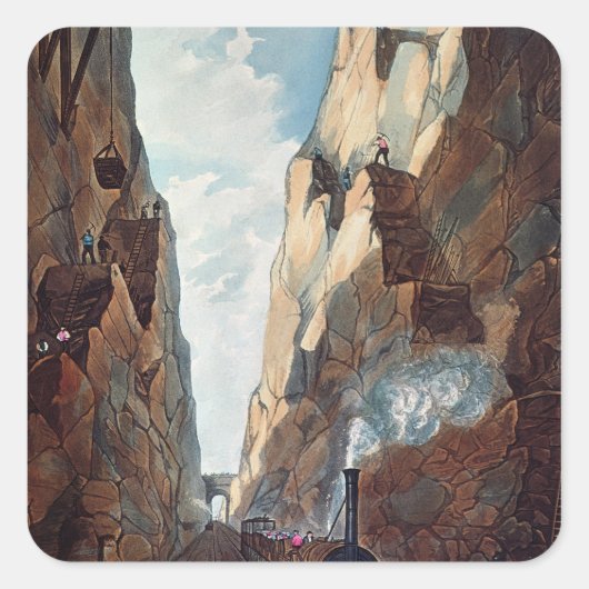 Uitgraving van de Olijfberg, Miles van Vierkante Sticker (Voorkant)