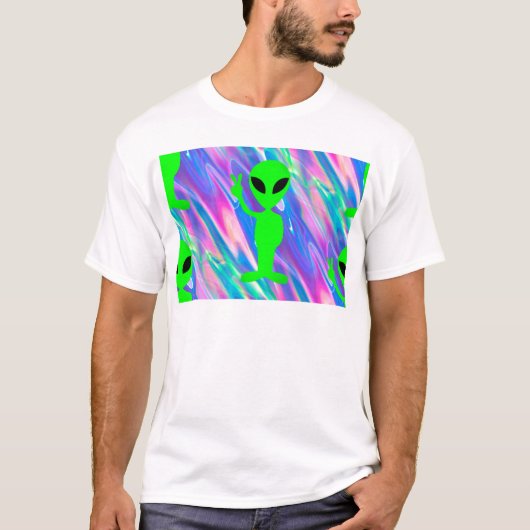 uitheemse hologram t-shirt (Voorkant)