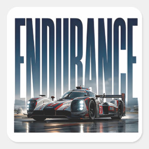 Uithoudingsvermogen Luxe Motorsport Redactioneel G Vierkante Sticker