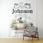  uitje - Aangepaste bruiloft achtergrond Wandkleed (In situ)