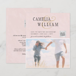 UITKERING Foto Huwelijksuitnodiging Bewaar Datum Q