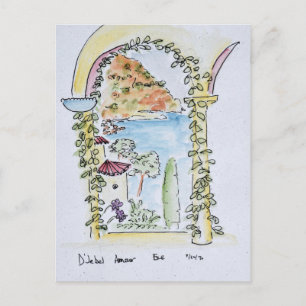 Uitkijkend over de Middellandse Zee Eze, Frankri Briefkaart