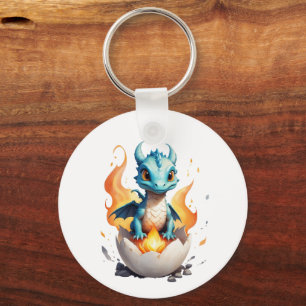 Uitkomen Baby Dragon Kinder Fantasy Sleutelhanger