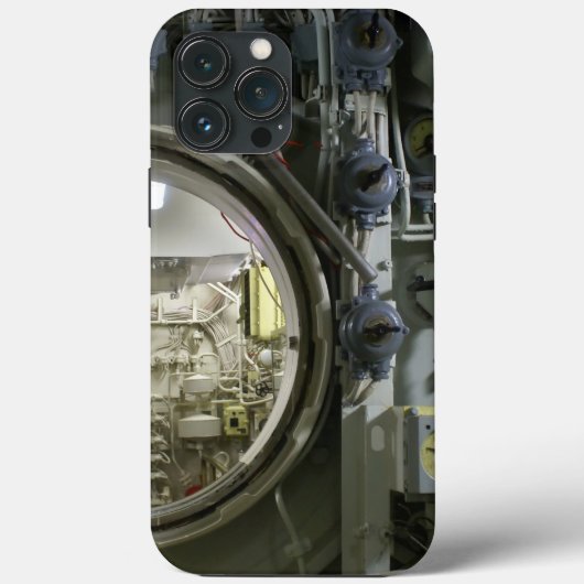 uitkomen op een oude retro-onderzeeër Case-Mate iPhone case (Achterkant)