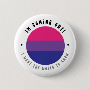 Uitkomend - biseksuele Button