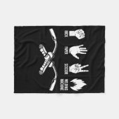 Uitlassen van rotatiepapier fleece deken (Voorkant (Horizontaal))