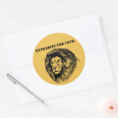 Uitleveren voor Cecil Ronde Sticker (Envelop)