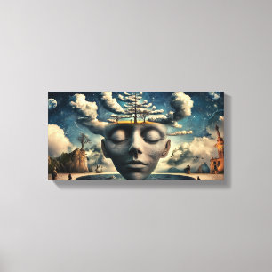 Uitlijning van watergaten Uitgerekt Canvas Afdrukk Afdruk