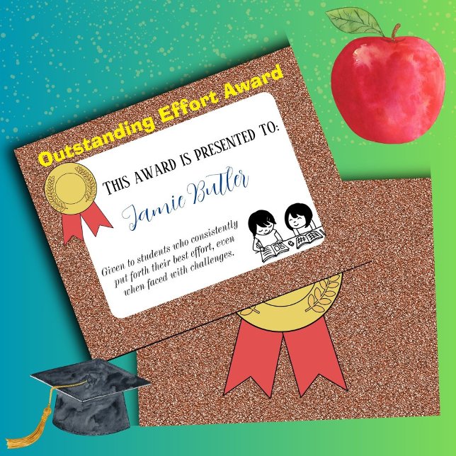 Uitmuntend inspanningscertificaat middenschool (Outstanding effort)