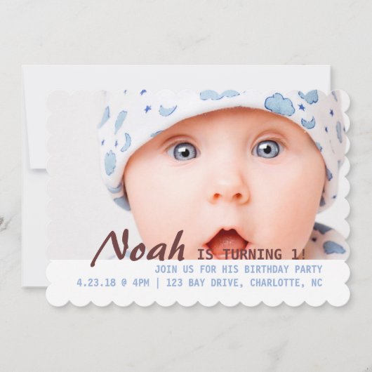 Uitnodigen - Draaien 1! Kaart (Voorkant)