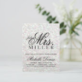 Uitnodigen - Glit Fab toekomstige mevrouw Iridesce Kaart (Staand voorkant)