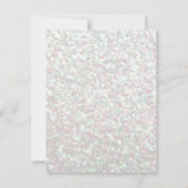 Uitnodigen - Glit Fab toekomstige mevrouw Iridesce Kaart (Achterkant)