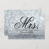 Uitnodigen - Silver Glit Fab Mrs Vrijgezellenfeest Kaart (Voorkant / Achterkant)