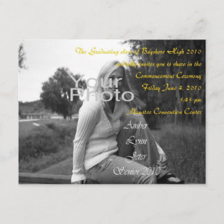 Uitnodigen van gepersonaliseerd afstuderen kaart