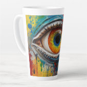 uitnodigend oog latte mok (Linkerhoek)