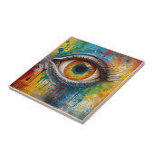 uitnodigend oog tegeltje (Zijkant)